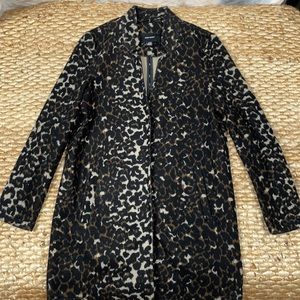 Leopard car coat